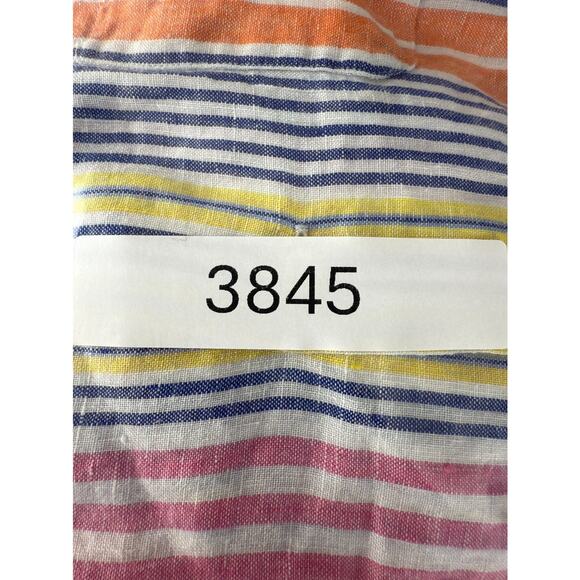 Polo Ralph Lauren Size M Classic Fit Colorful Striped Polo Shirt Short Sleeve Co - Picture 9 of 9